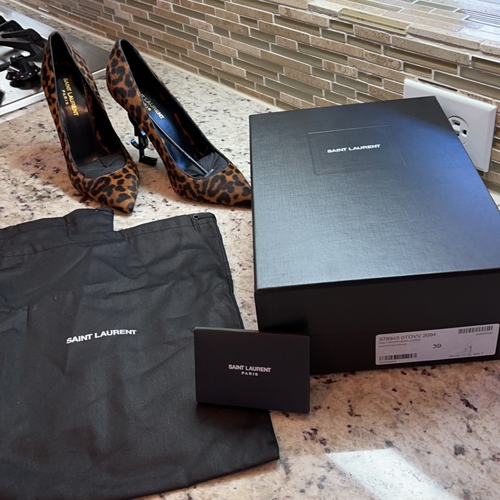*SOLD*** Newin box YSL Opyum Pony Hair Heels Sz 39 - Picture 3 of 14